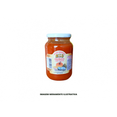 DOCE CASEIRO - MSB - 650g ABOBORA COM COCO